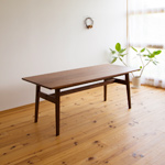 家具工房クラポ・テーブル オーダー制作の事例 ウォールナット・チェリー無垢材のテーブル・座卓など