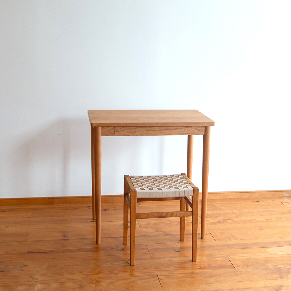 高さ80cmのデスク チェリー/オイルフィニッシュ キッチンで使う作業台 高さ80〜85cm チェリー無垢材